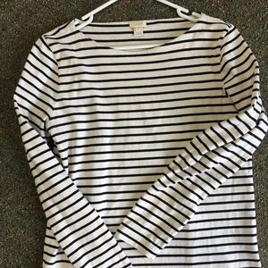 J Crew Structured Boat Neck Long Sleeve